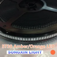 500 шт Оранжевый/янтарный 5630 5730 smd-лампы для светодиодных световых струн ультра яркий диод XIASONGXIN свет 600-610nm поверхностного монтажа диоды