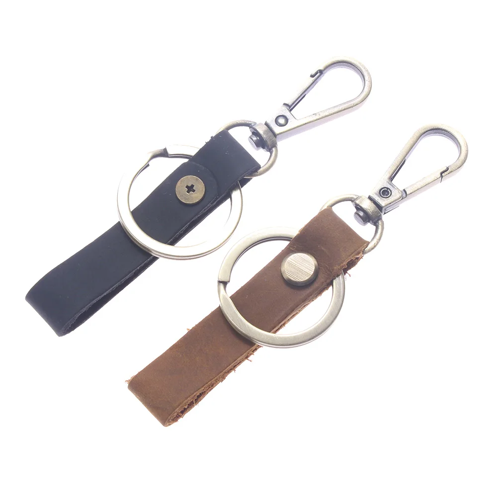 New Creative Detachable Key Chain Faux Leather Belt Loop Key Holder
