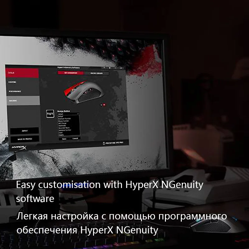 Kingston E-sports мышь HyperX Pulsefire FPS Pro RGB профессиональная игровая мышь dpi до 16000 Pixart 3389 сенсорная проводная мышь