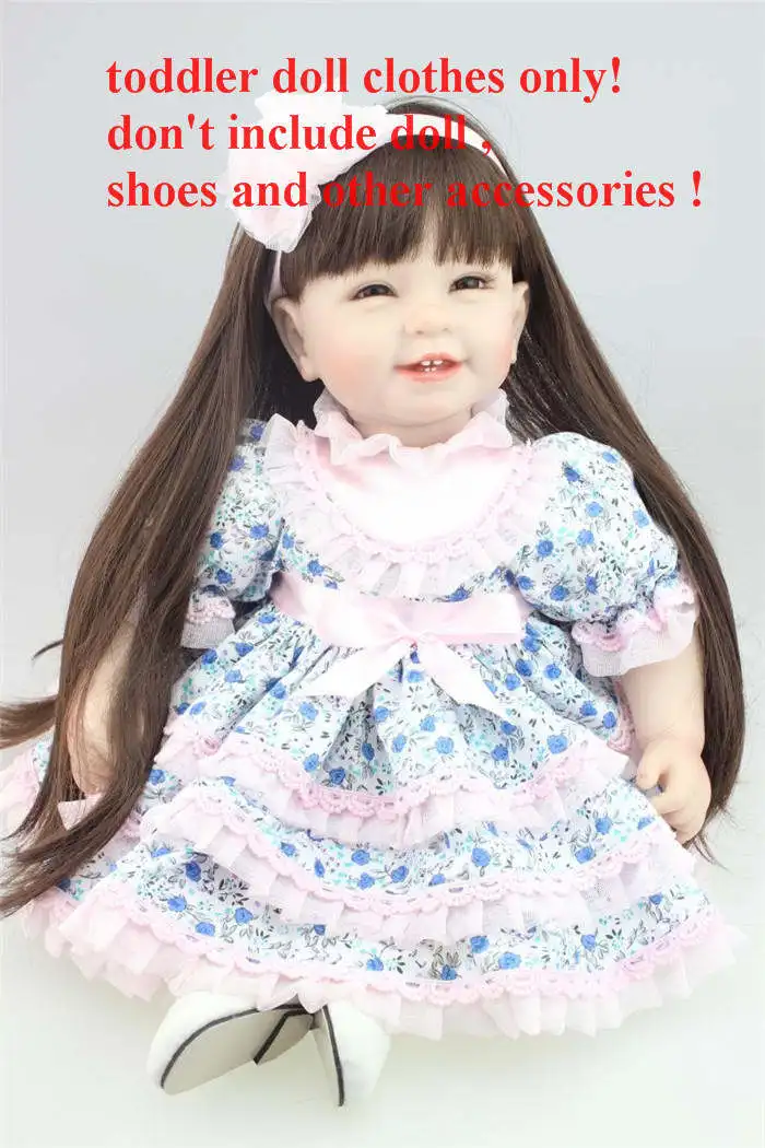 Новинка 20-23 дюймов Кукла реборн одежда для npk кукла девочка одежда Кукла платье аксессуары DIY Детская кукла-реборн игрушки для детей - Цвет: A278-2 clothes only