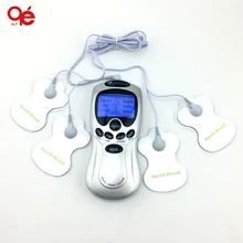 Цифровая терапевтическая машина с ЖК-экраном для всего тела, 4 подушечки, тонкий массажер, акупунктура, Электрический массажер для тела, массажер, забота о здоровье