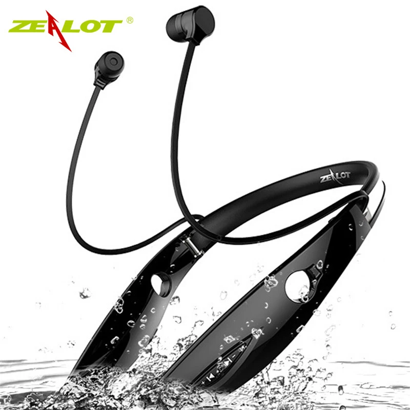 

Zeloti H1 impermeabile Pieghevole cuffie Senza Fili Auricolare audifonos fone Bluetooth Stereo Sportivo Auricolare HiFi Led Cuff