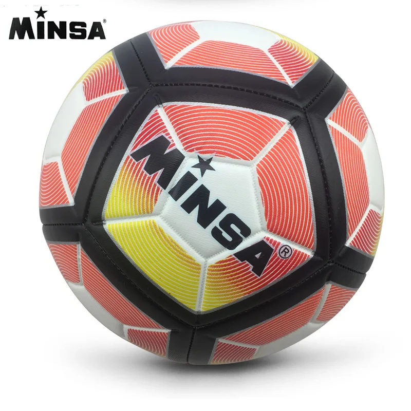 2018 новый фирменный футбольный мяч MINSA из искусственной кожи официальный размер 5