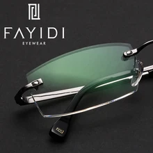 Сплав Мужские оправы для очков ретро оптические прозрачные линзы компьютер для чтения без оправы по рецепту оправы# F115