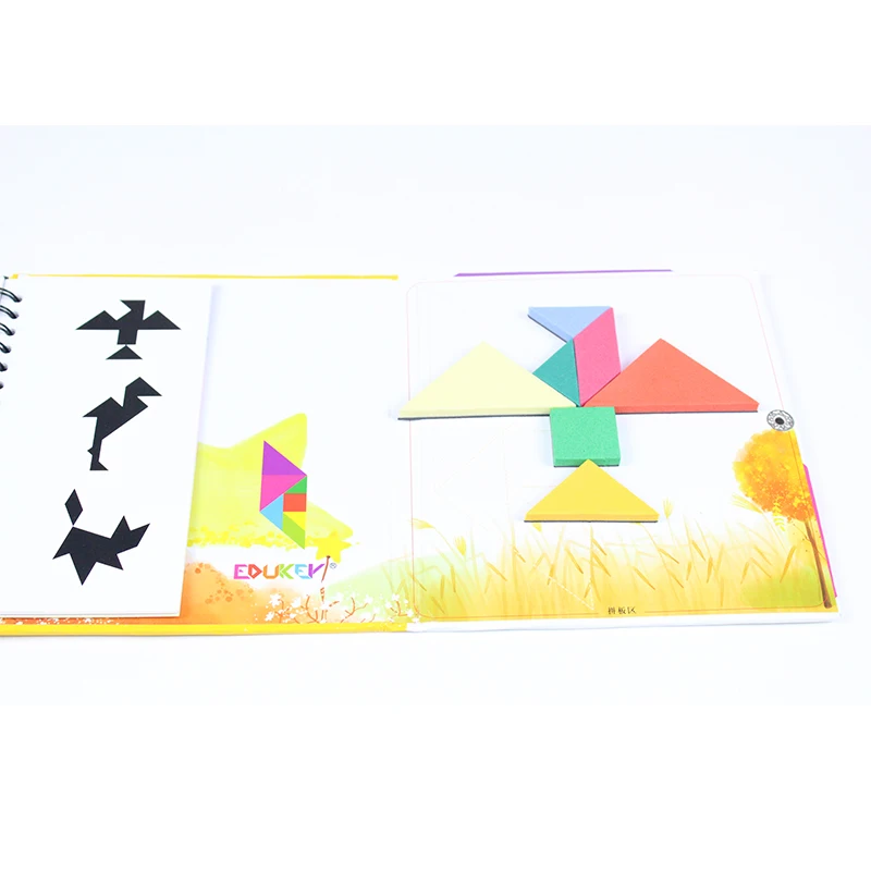 Kids Toy Jigsaw 150 Puzzles Magnetic Math Tangram Brain Teaser Preschool Training Challenge IQ Book Educational Magic Book Kids Toy Jigsaw 150 Puzzles Magnetic Math Tangram Brain Teaser Preschool Training Challenge IQ Book Educational Magic Book