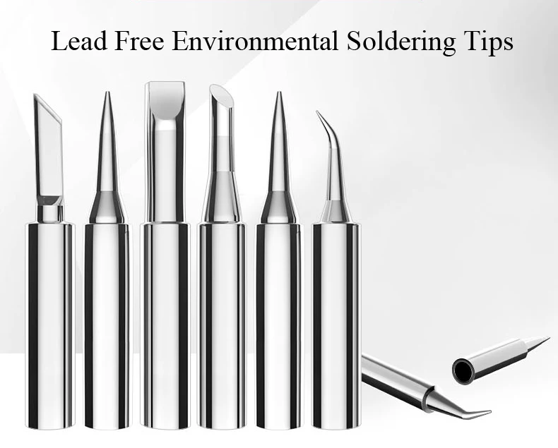 

2pcs Lead Free Solder Soldering Iron Tip for Hakko Atten Yihua Station 936 937 850 852 8586 900M-T
