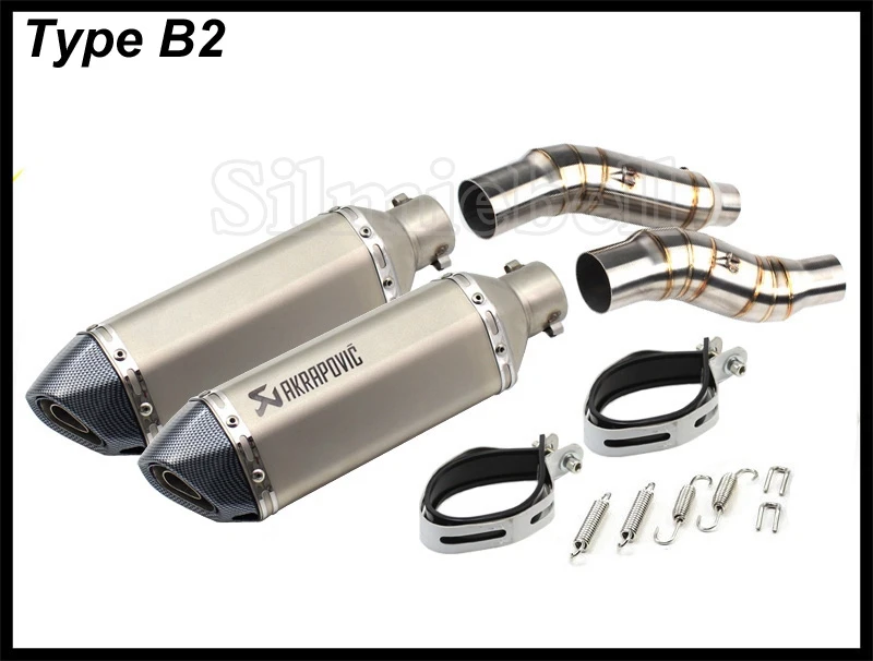 Z1000 2014 Akrapovic выхлопная система мотоцикла для Kawasaki 2010 2018 2019|Выхлопные трубы и