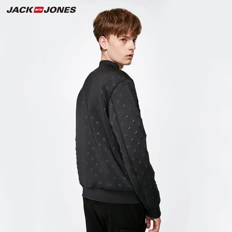 JackJones мужской черный тонкий короткий бейсбольный пиджак 219121507