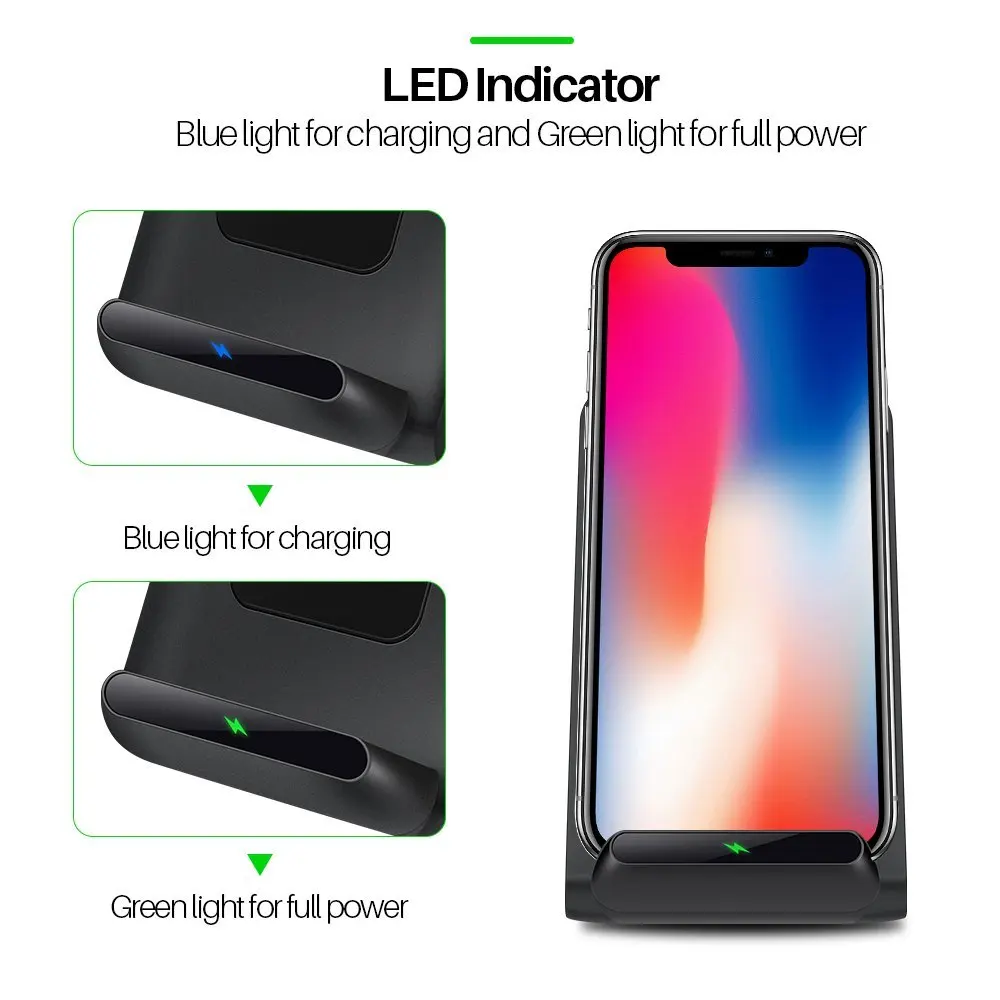 Coofun Qi Беспроводное зарядное устройство 5 Вт для iPhone X 8 samsung Note S8 Plus S7 S6 Edge телефон