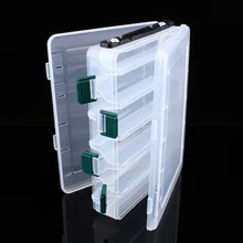 Рыболовный чехол для хранения 12 отсеков Крючки рыболовные приманки снасти для хранения прозрачный пластиковый ящик для хранения аксессуаров