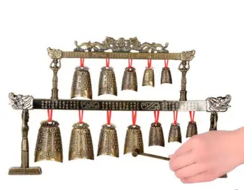 

24cm Chinese alloy playing instrument chime creative crafts ornaments