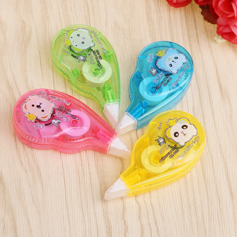 1pc 4m Correction Tape Mini Cartoon Shape Stationery Office Supplies