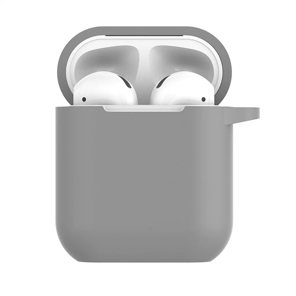 Wireless Earbuds Silicone Cover Case For Air Pods Silicone Anti-lost Protective Cover Skin Case For Apple AirPods Charging Case