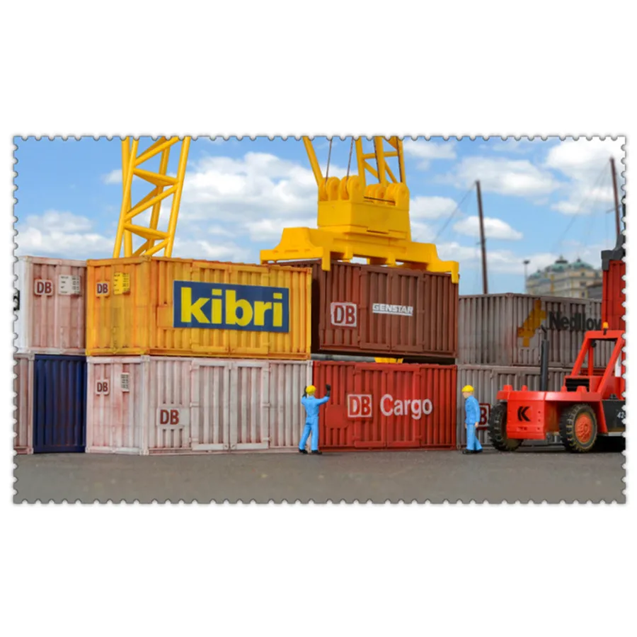 architecture model ho train layout container01