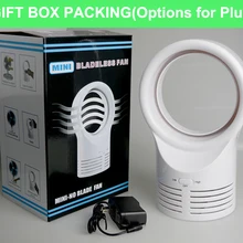 Мини-вентилятор Bladeless для офисного дома портативный компьютер ПК Вентилятор охлаждения электрический ноутбук вентилятор ABS Настольный воздушный охладитель без лопасти Прямая поставка