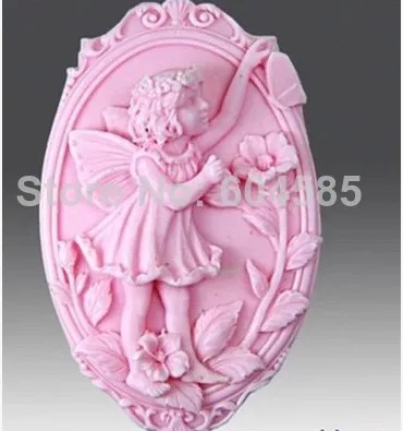 

New Round Angel 0561 Craft Art Silicone Soap mold Craft Molds DIY