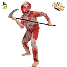 Детский карнавальный костюм зомби на Хэллоуин, имитация страшного кровавого зомби для Пурима, вечерние костюмы для костюмированной вечеринки для мальчиков, костюм зомби
