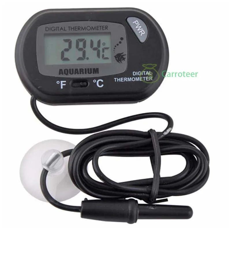 Carroteer Shop Digital Waterproof Aquarium Fish Tank LCD Thermometer | Дом и сад