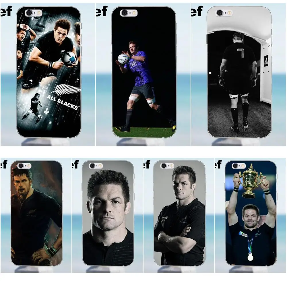 

All Black New Zealand Richie Mccaw For iPhone X 4 4S 5 5S 5C SE 6 6S 7 8 Plus Galaxy A3 A5 J1 J3 J5 J7 2016 2017 Soft TPU Capa