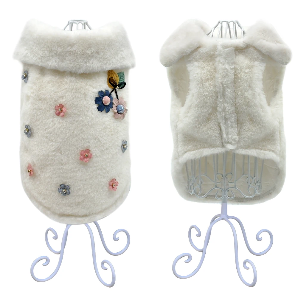 

Small Dog Cat Winter Clothes Warm Fur Puppy Kitten Coat Jacket Chihuahua Yorkshire Clothes Jacket Soft Pet Pug Clothing Custome