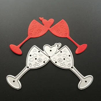 

Metal wine glass Cutting Dies Stencils for DIY Scrapbooking/photo album Decorative Embossing DIY Paper Cards