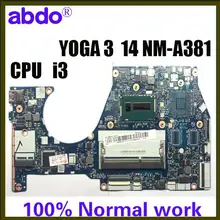 BTUU1 NM-A381 для lenovo YOGA 3 14 YOGA3 14 ноутбук материнская плата Процессор i3 5005U DDR3 тесты работы