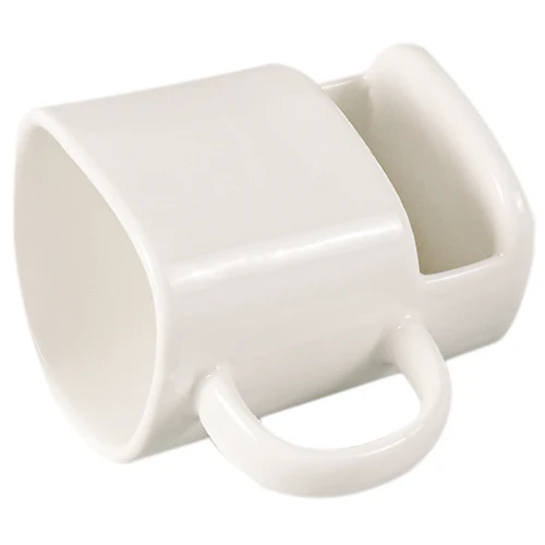 

New Hot 1PC 8.8oz Dunk cup Ceramic Cookies and Coffee Cup with Biscuit Pocket Holder