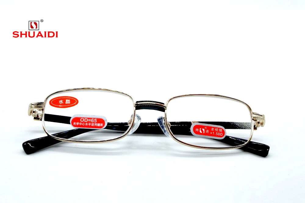 Leesbril Shuaidi Natrual Crystal мужские высококачественные антибликовые титановые очки для чтения с покрытием+ 1,0+ 1,5+ 2,0+ 2,5+ 3,0+ 3,5+ 4,0