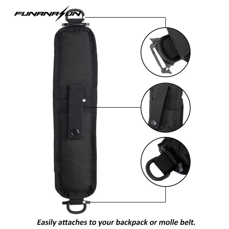 Tactical Molle Camping EDC Tool Compact Pouch Quick Rapid Flashlight Single Shoulder Strap Bag Sundries Accessory Pack