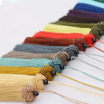 

12pcs/lot 9cm Pineapple cap tassels with Hanging rope silk sewing tassel trim decorative key tassel for curtain home decoration