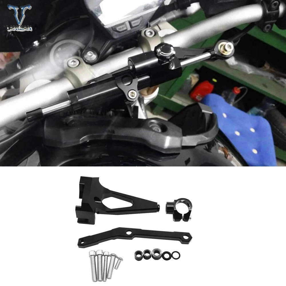 MT 09 Motorcycle Accessories Adjustable Steering Stabilize Damper bracket Mount kit Motorbike For YAMAHA FZ09 FZ-09 2013- 2016