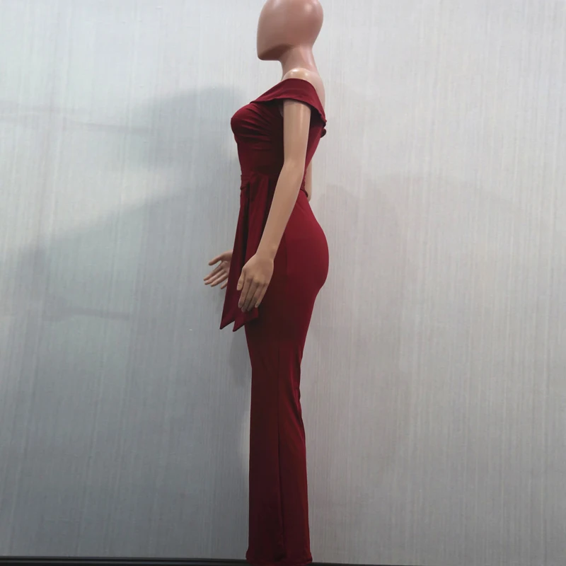 Summer new best selling straps jumpsuit solid color word shoulder jumpsuit white wine red black jumpsuit Summer new best selling straps jumpsuit solid color word shoulder jumpsuit white wine red black jumpsuit