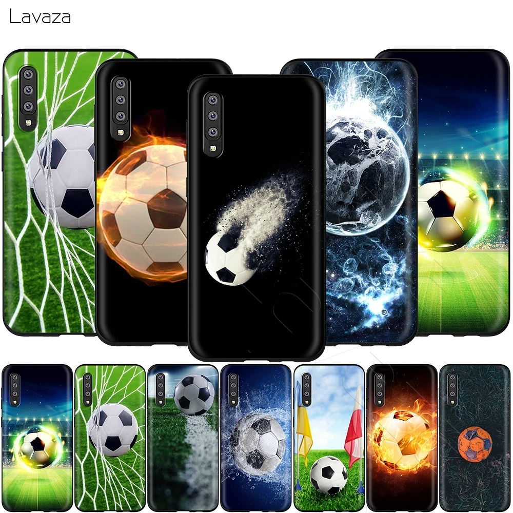 Lavaza Football Soccer Ball Burning Fire Case for Samsung Galaxy S6 S7 Edge J6 S8 S9 S10 Plus A3 A5 A6 A7 A8 A9 Note 8 9 |