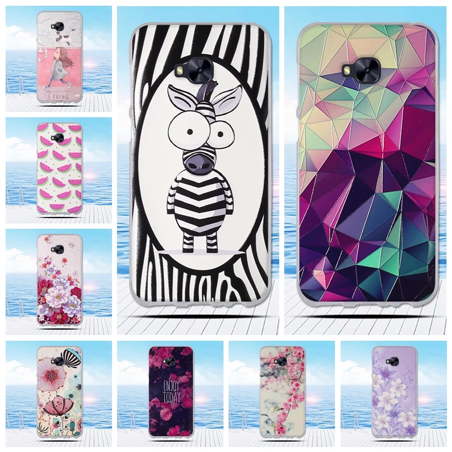 Soft TPU Cases for Asus ZenFone 4 Selfie Pro ZD552KL 5.5&quot Case Painted Silicone Phone Back Protective | Мобильные телефоны и