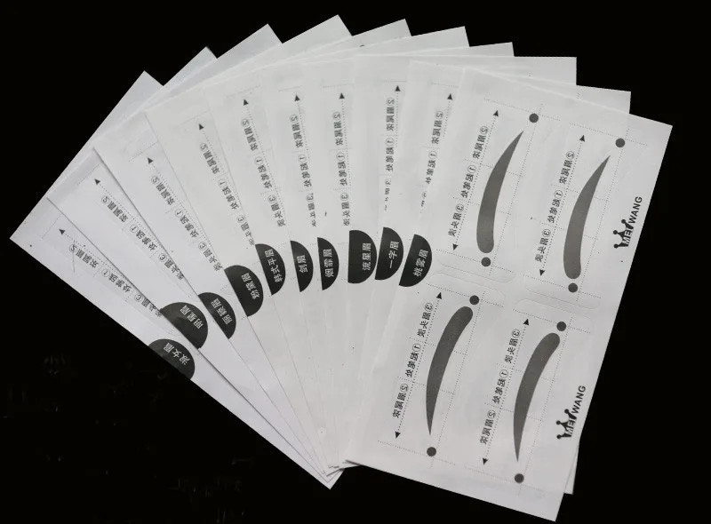 10pcs different eyebrow