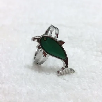 

fashion mood ring cute fish changing color adjustable ring 100pcs/lot