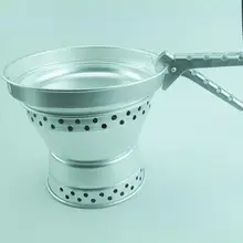 Светильник Компактный алюминиевый походный поварской набор с alcohoc горелка Высокая огневая мощь Кастрюля Сковорода