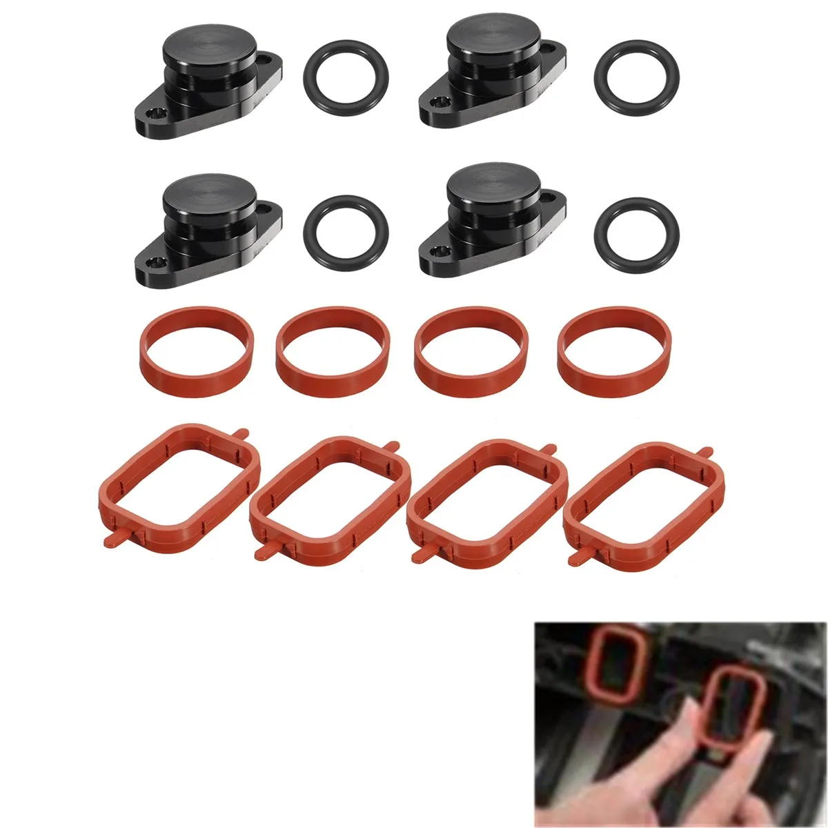 4pcs 22mm for Diesel Swirl Flap Blanks Repair With Intake Manifold