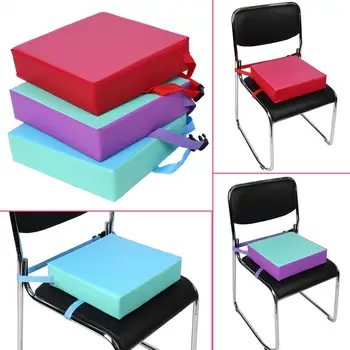 

Increased Baby Booster Cushion Seat Kids Dining Chair Cushion Children Highchair Seat Pad Mat With Buckle Straps 31.5*31.5*8cm