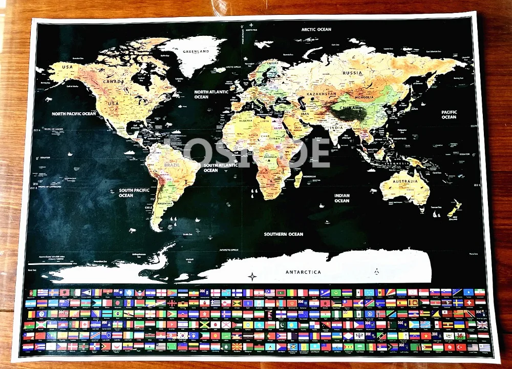 

Big size world scratch wall map Deluxe Edition Scratch World Map With Scratch Off Layer Visual Travel Journal for travel maps A