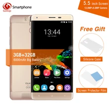 Original K6000 OUKITEL Pro MTK6753 Smartphone Octa Core Android 6.0 3 GB RAM 32 GB ROM 5.5 Pulgadas de Pantalla 13.0MP 6000 mAh Móvil teléfono(China (Mainland))