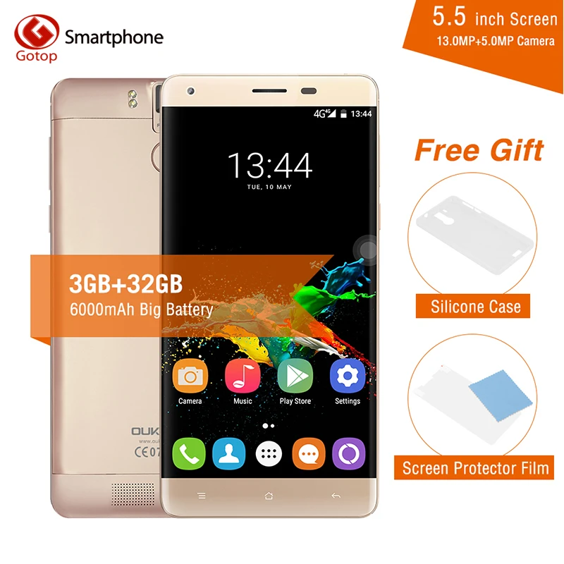 bilder für Original OUKITEL K6000 Pro Smartphone MTK6753 Octa-core Android 6.0 3 GB RAM 32 GB ROM 5,5 Zoll Bildschirm 13.0MP 6000 mAh Mobile telefon bilder für Original OUKITEL K6000 Pro Smartphone MTK6753 Octa-core Android 6.0 3 GB RAM 32 GB ROM 5,5 Zoll Bildschirm 13.0MP 6000 mAh Mobile telefon