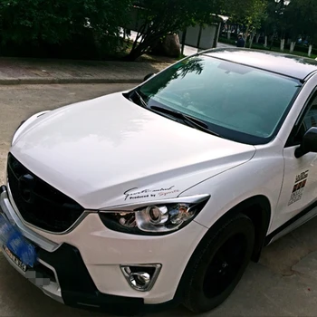 

Abaiwai Car-Styling For Mazda CX5 CX-5 2017 2018 ABS Chrome Front Head Light Eyebrow Lamp Cover Trim light Strip Molding Garnish