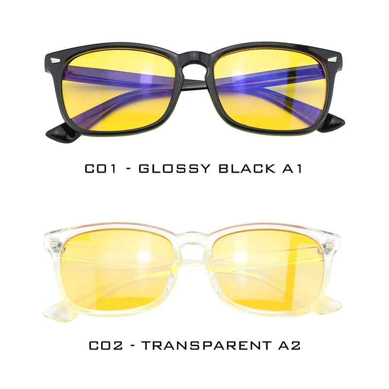 CGID унисекс-Компьютер очки блокирующие синий свет и УФ Защита винтажная квадратная рамка с желтыми линзами CY82