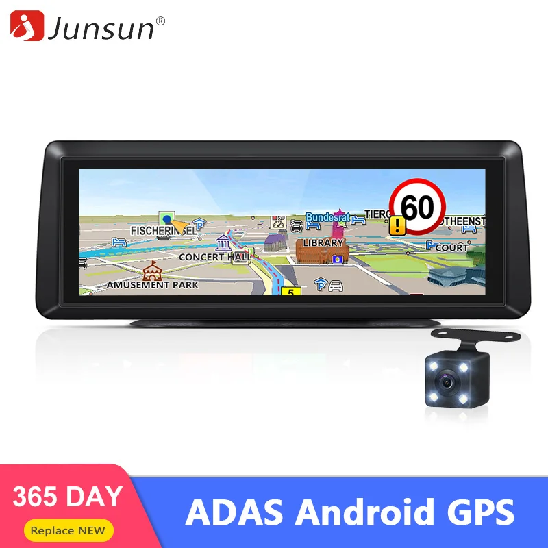 

Junsun E94P 4G Android ADAS Car Gps Dashcam Camera 1080P Dual Lens Video Recorder 7.84" DVR with WiFi Navigator Parking Monitor