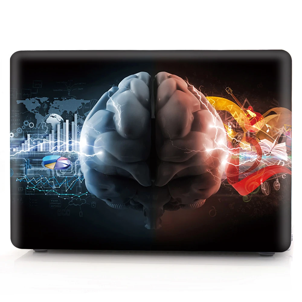 Чехол для ноутбука с изображением мозгов для Macbook Air 11 13, защитный чехол для Mac Macbook Pro 12 13 15 16 11,6 13,3 15,4 Touch Bar
