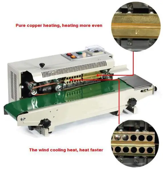 Electric aluminum foil laminated packaging pouch FR 900 Automatic