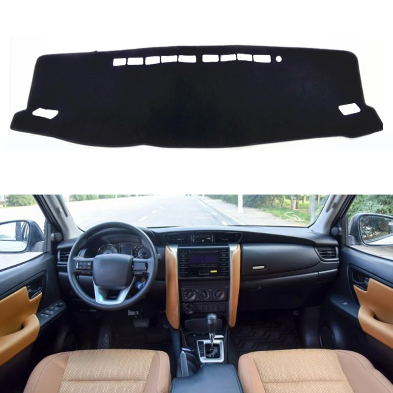 

Car Dashboard Cover Dash Mat For Toyota Fortuner 2016 2017 2018 Dashmat Pad Carpet Dash Board Cover Sun Shade Auto Car Styling