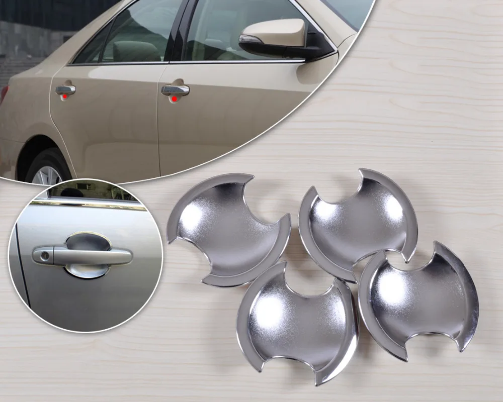 Beler ABS пластик с тройной хромированной дверной ручкой чаша для Toyota Camry 2012 2013 2014 2015 2016 2017 + оптовая цена