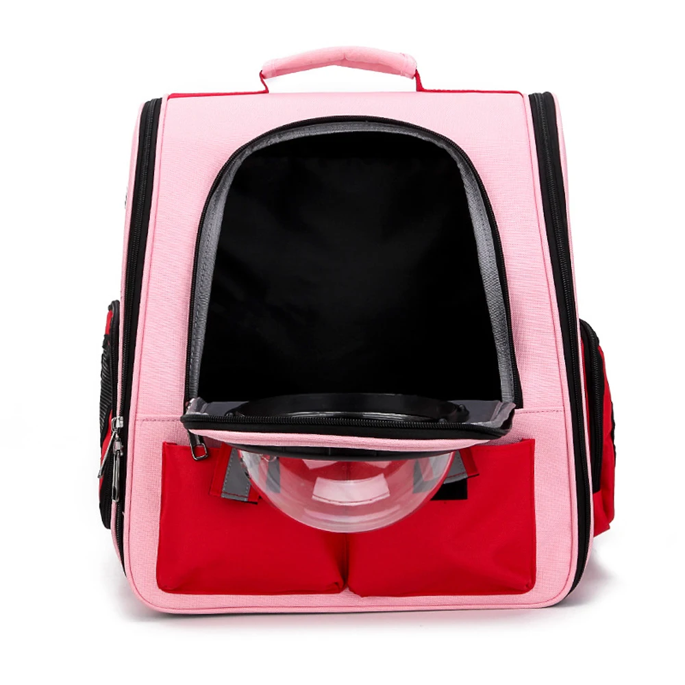 

New fashion cat bag folding space pet backpack porous breathable pet bag outdoor portable travel carrying bag 2019